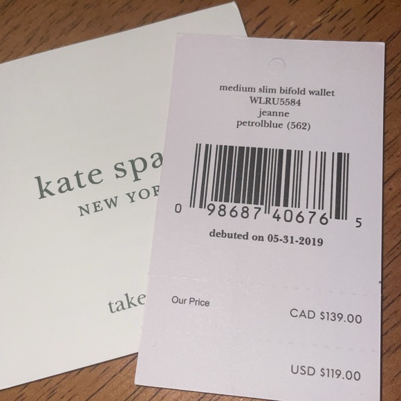 Kate spade medium, slim bifold wallet (Jeanne) - Picture 2 of 6